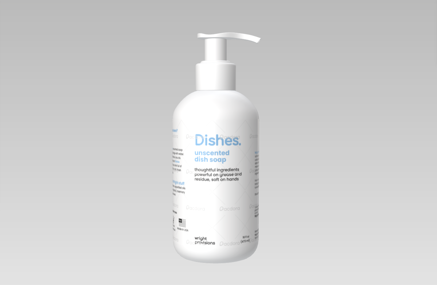 unscented dish soap