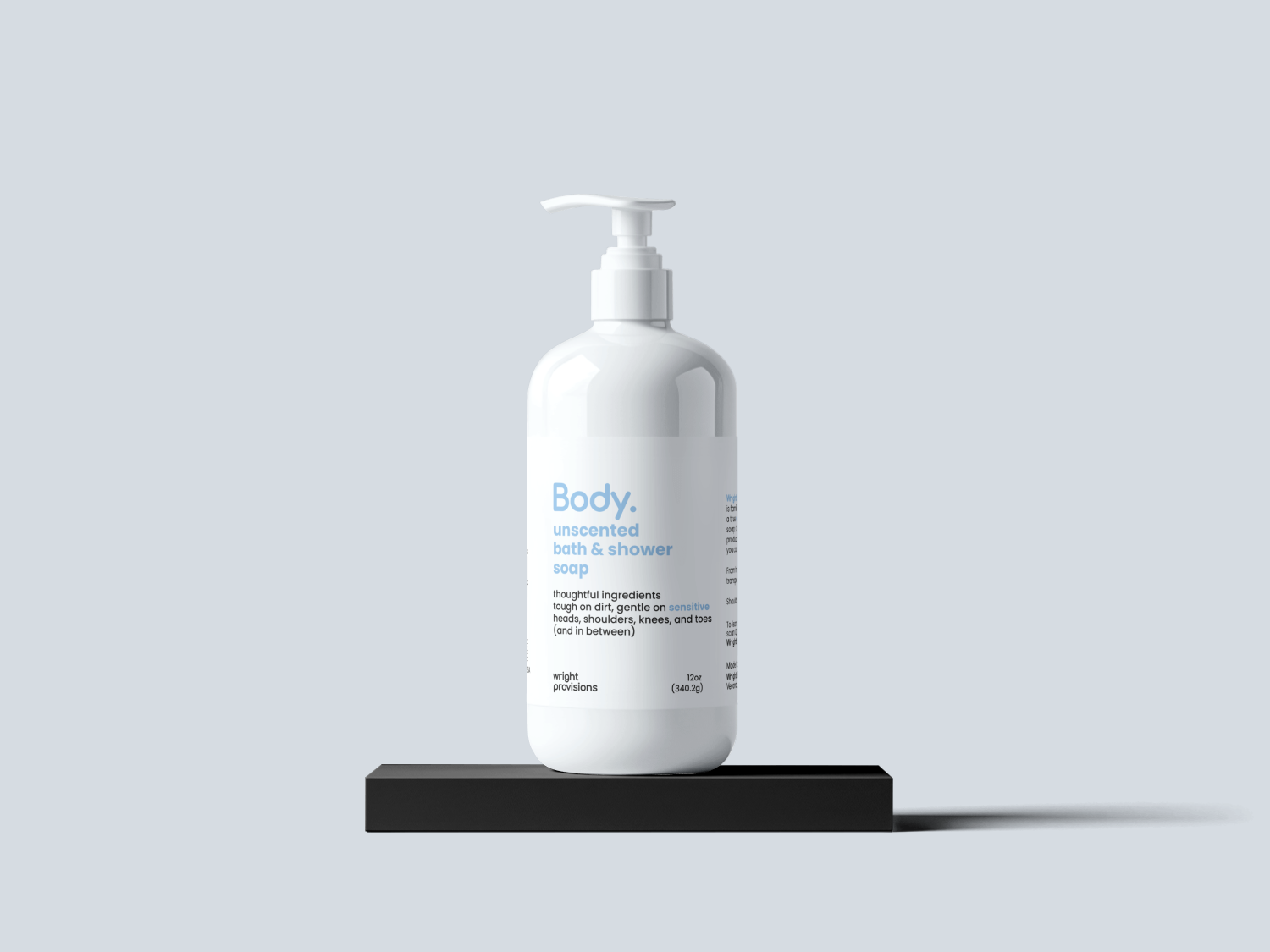 unscented sensitive bath & shower soap