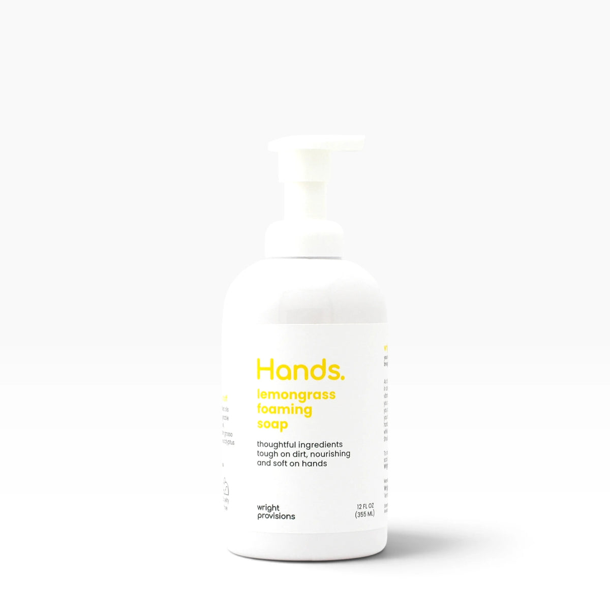 12 oz bottle of lemongrass foaming hand soap