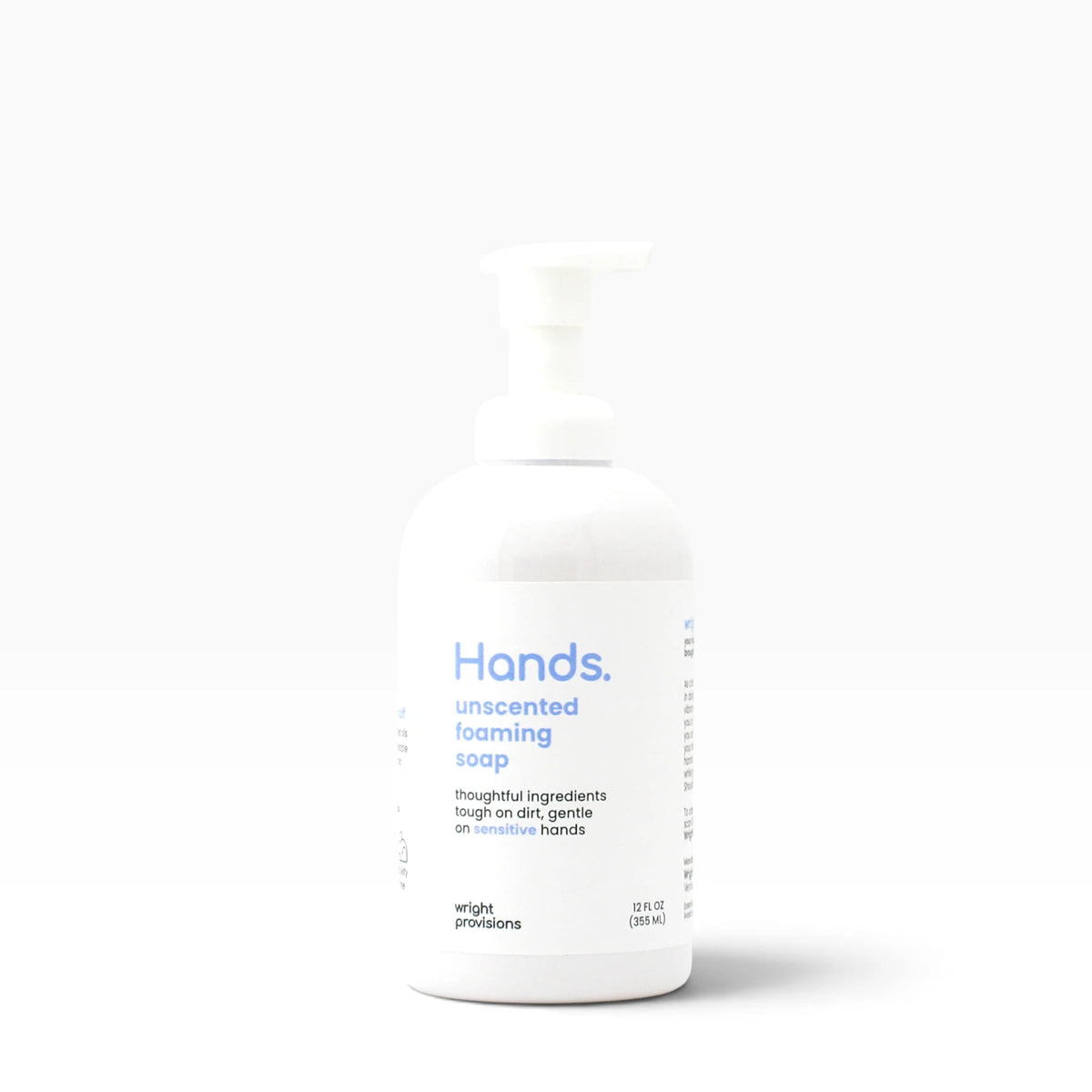 12 oz bottle of unscented foaming hand soap