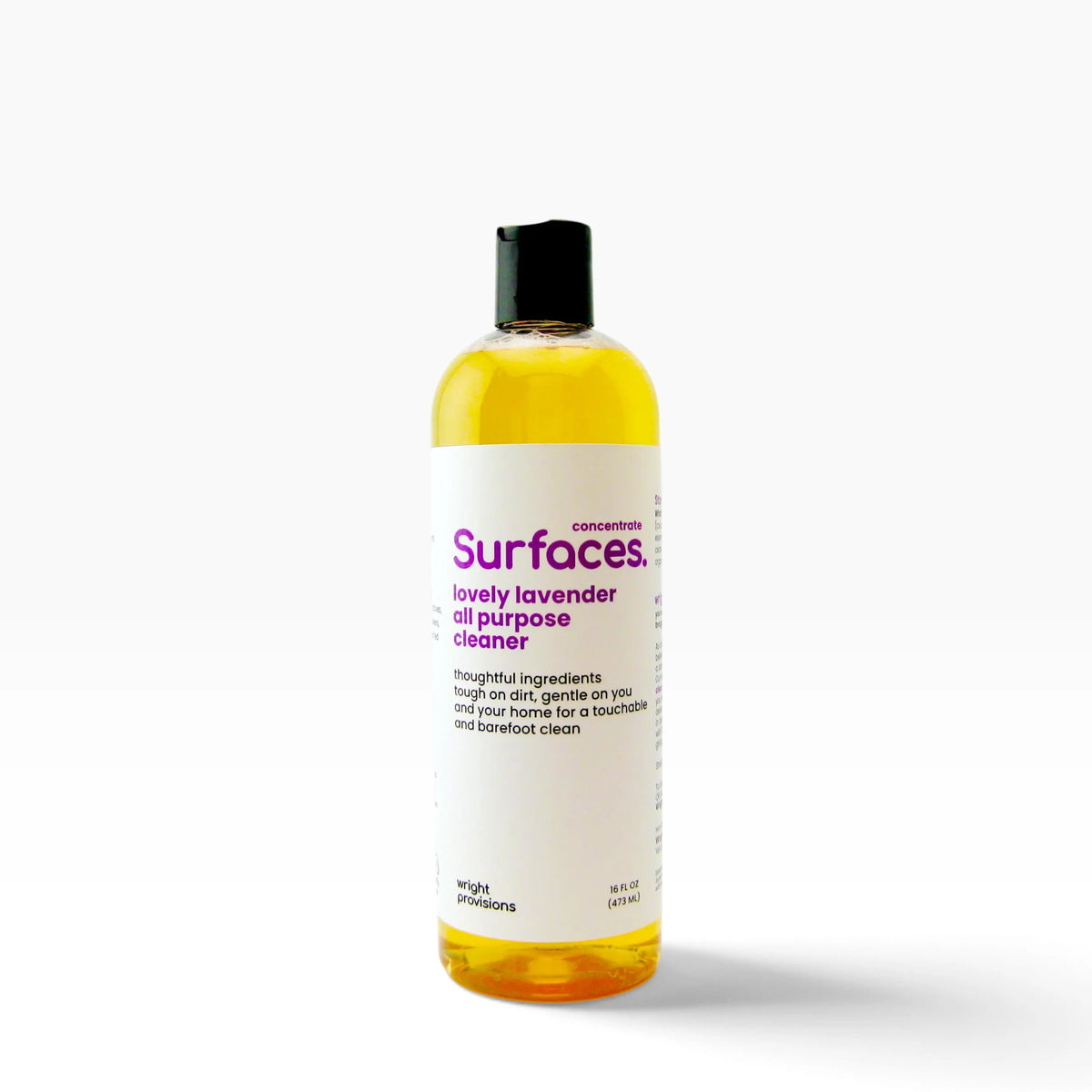 16oz bottle of surfaces all purpose lovely lavender concentrate with empty spray bottle to fill